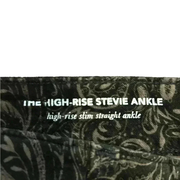 Anthropologie AG Adriano Goldschmied Velvet High Rise Stevie Ankle Jeans Size 26 - Picture 5 of 9